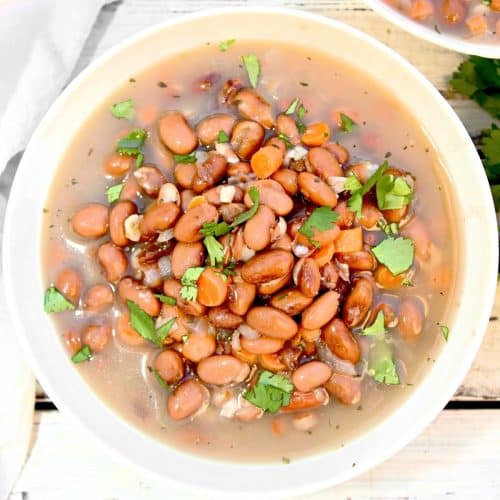 Pinto Bean Soup Vegan Recipe This Wife Cooks