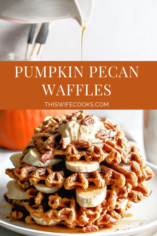 Pumpkin Pecan Waffles Vegan Recipe This Wife Cooks™