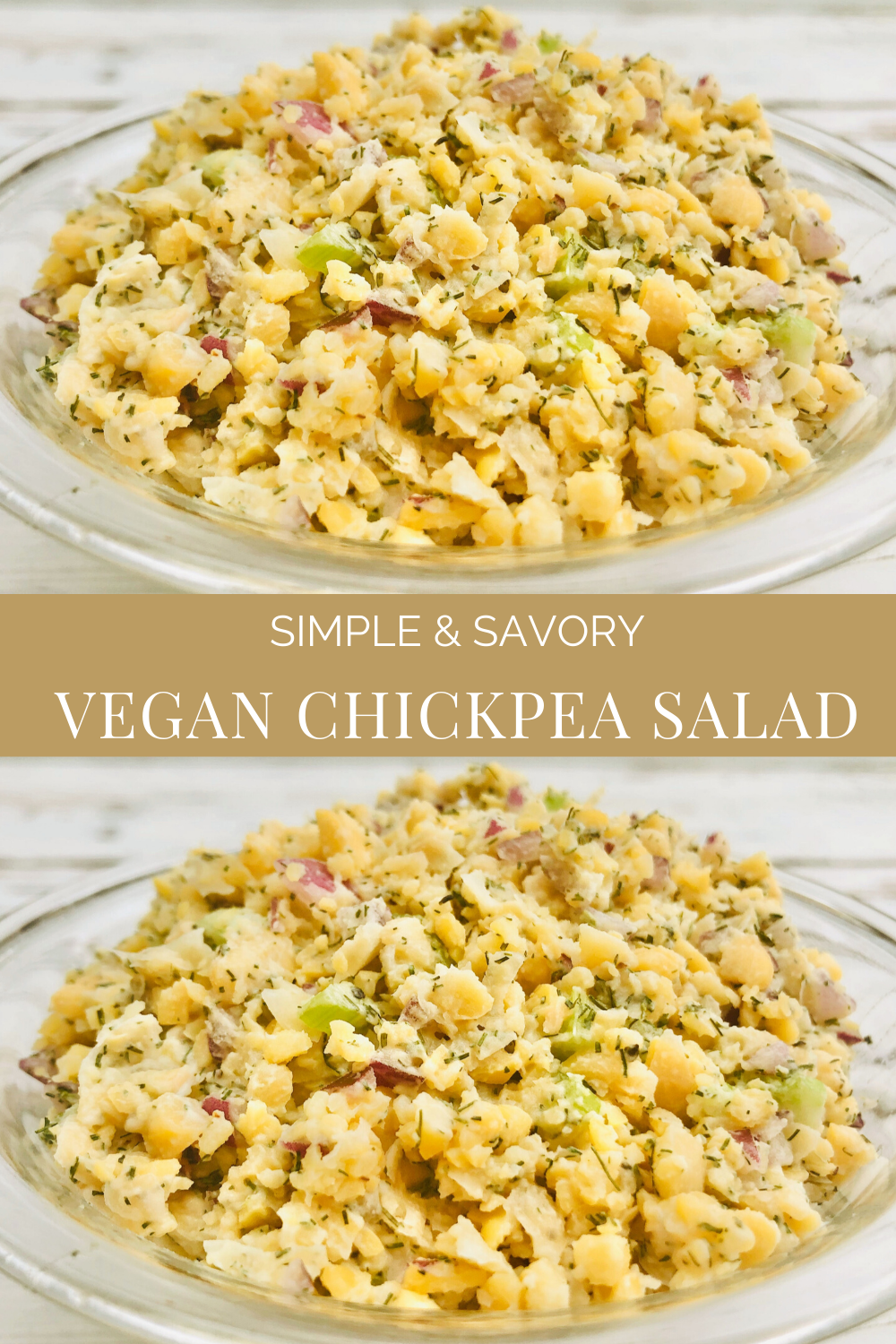 Chickpea Salad for Sandwiches - An easy and delicious high-protein plant-based sandwich filling. Made with chickpeas, celery, onion, lemon juice, and simple spices, this quick, no-fuss salad is ready to serve in minutes! #chickpeasaladforsandwiches #veganchickpeasalad #easyveganlunchrecipes #veganlunch #veganmealprep #plantbased #thiswifecooksrecipes #garbanzobeansalad #chickpeasalad #veganquarantinecooking #veganquarantinerecipes via @thiswifecooks