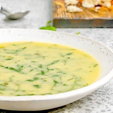 Julia Child's Cream of Spinach Soup ~ Potage Creme d'Epinards (Cream of Spinach Soup), described in Mastering the Art of French Cooking as, "...a lovely soup, and perfect for an important dinner." 