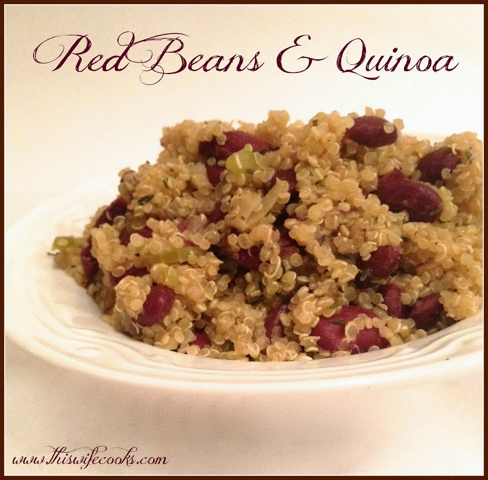Vegan Red Beans and Quinoa - Hearty and healthy, Southern-style comfort food high in protein, gluten-free and vegan! Ready to serve in just 20 minutes!