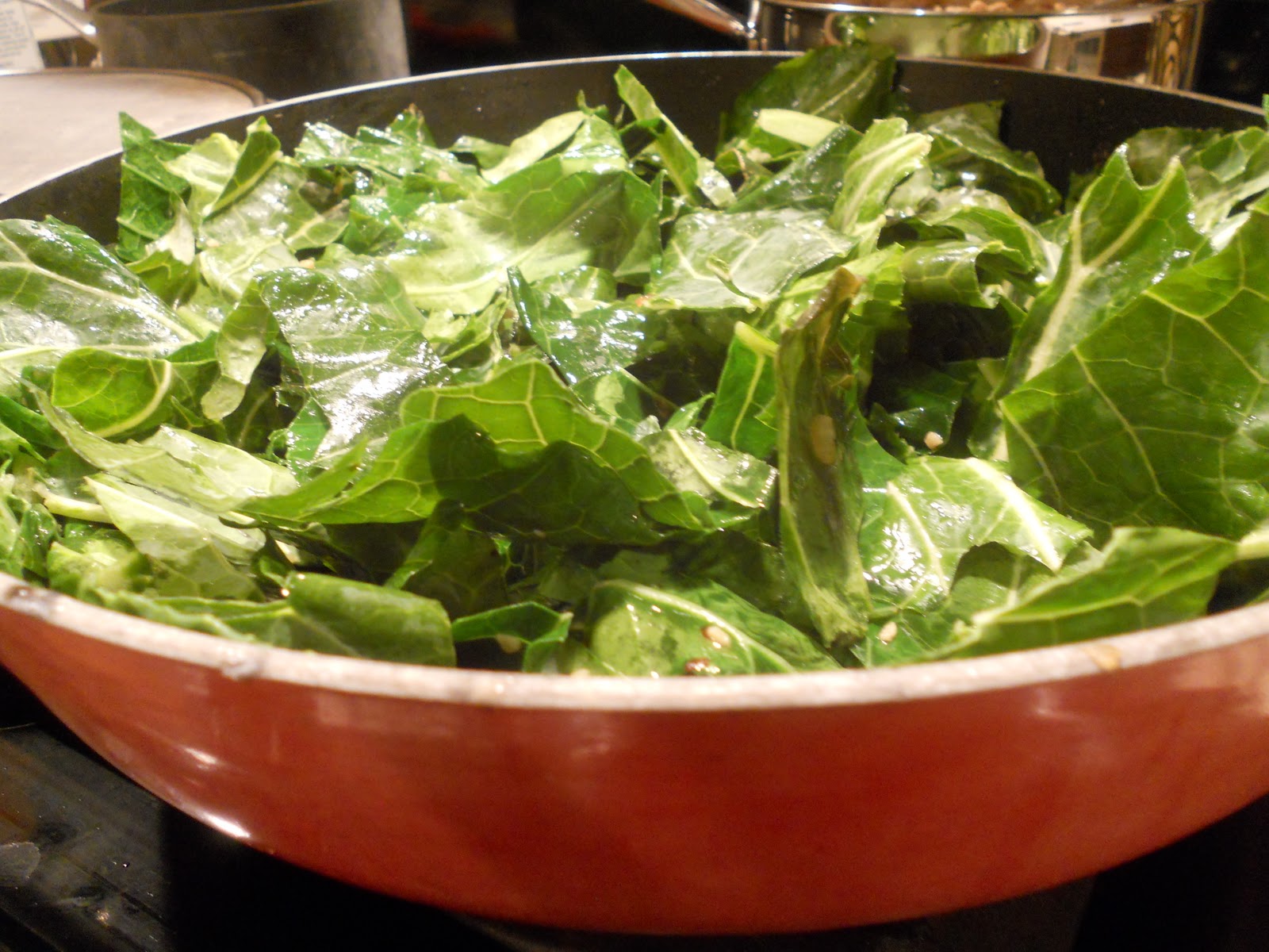 Braised Collard Greens ~ Simple, savory, and easy to make with just a few ingredients. Perfect for St. Patrick's Day!
