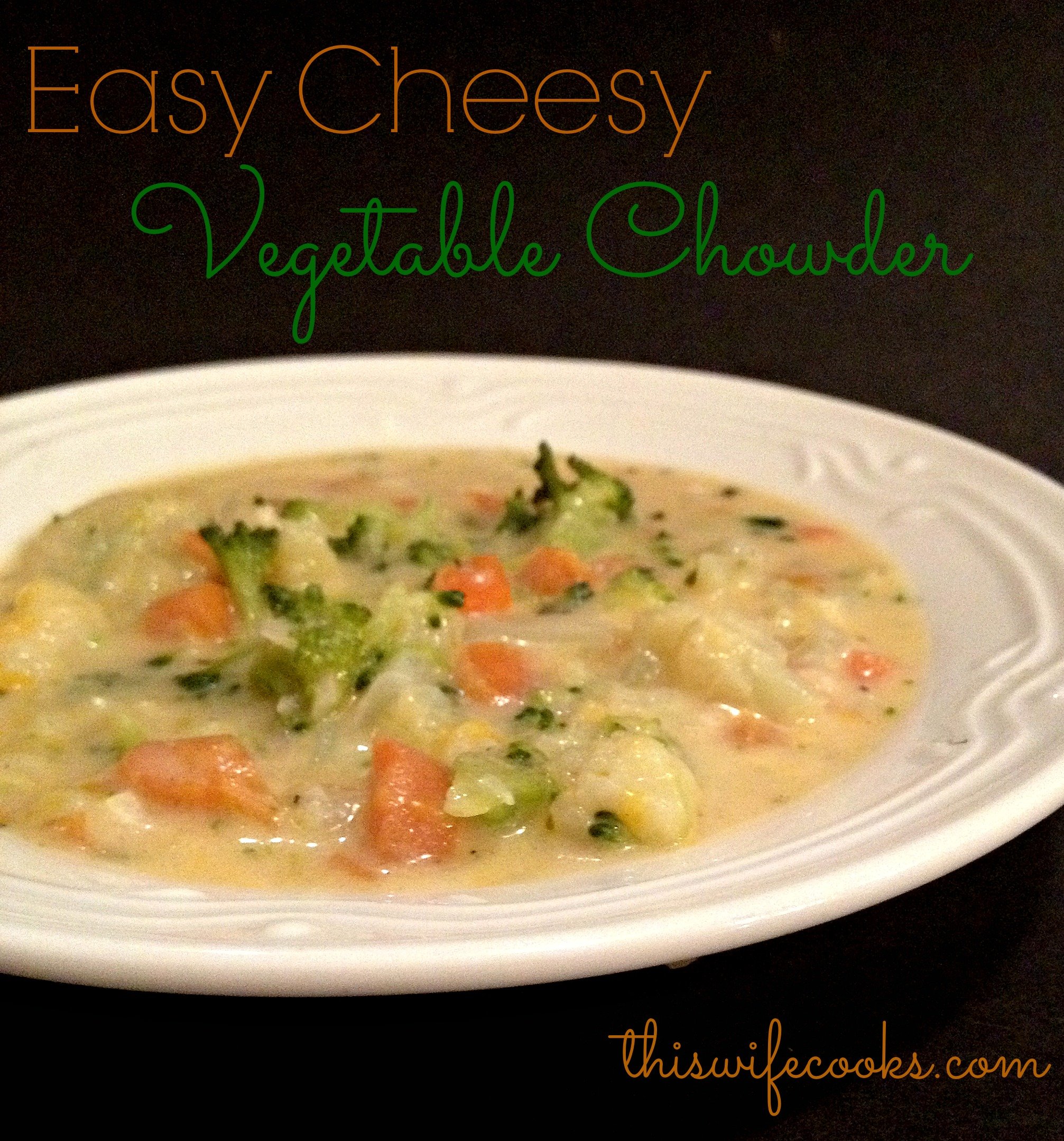 Easy Cheesy Vegetable Chowder