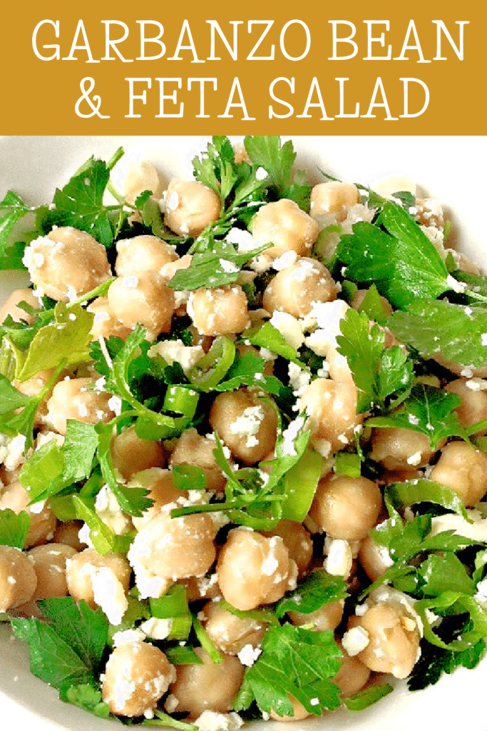 Garbanzo Bean Salad ~ Easy to make with simple ingredients!