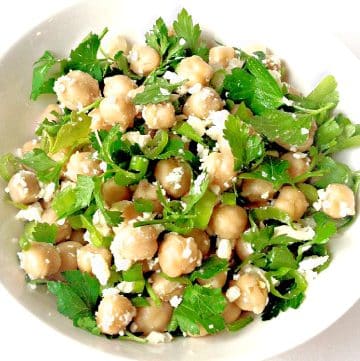 Garbanzo Bean Salad ~ Easy to make with simple ingredients!