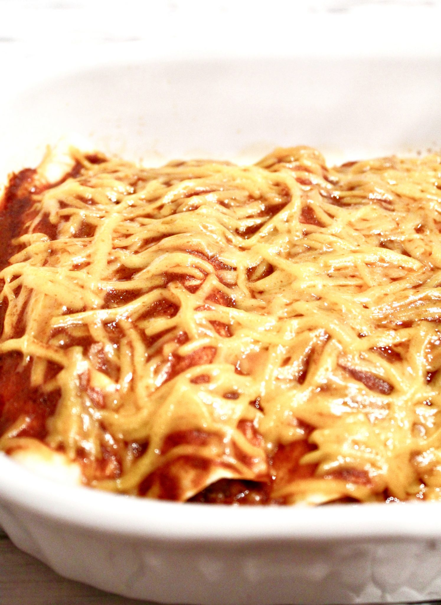 Beefy Bean and Cheese Vegan Enchiladas This Wife Cooks™