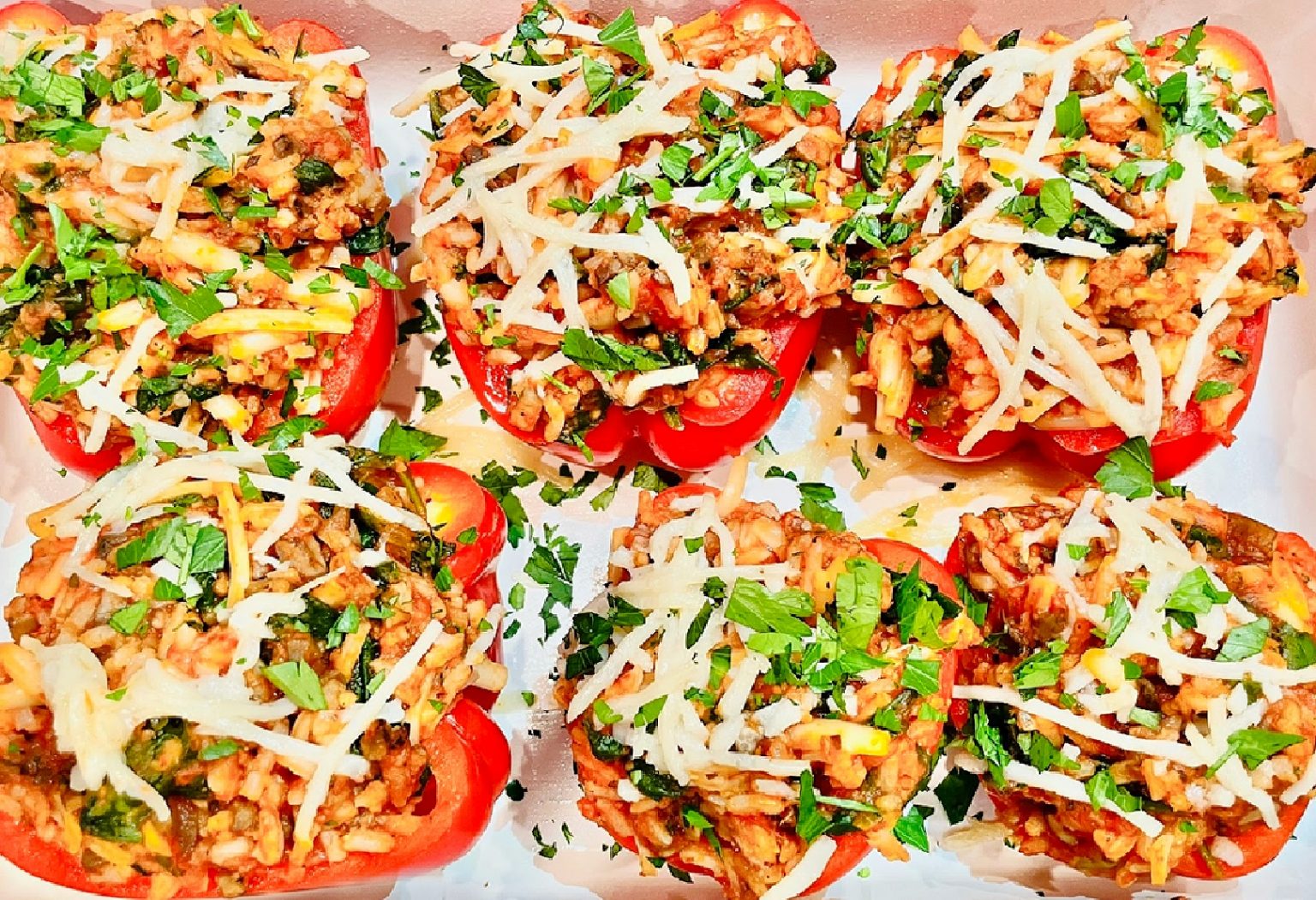 Italian Stuffed Peppers ~ Vegan Recipe ~ This Wife Cooks