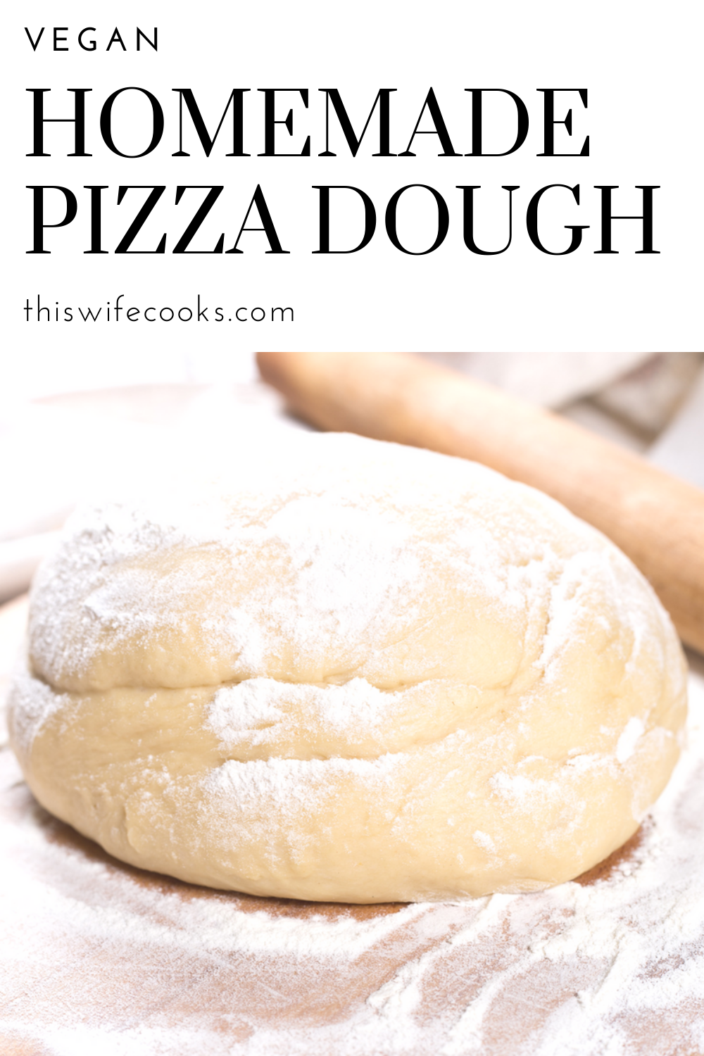 Homemade Pizza Dough - So quick and easy! The dough comes together in a snap. Perfect for your next pizza night at home!  via @thiswifecooks