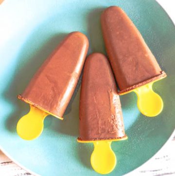 3-Ingredient Vegan Chocolate Popsicles