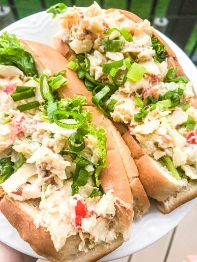 Hearts of Palm Lobster-Style Rolls - Super easy to make and bursting with all the flavor of a traditional lobster roll!