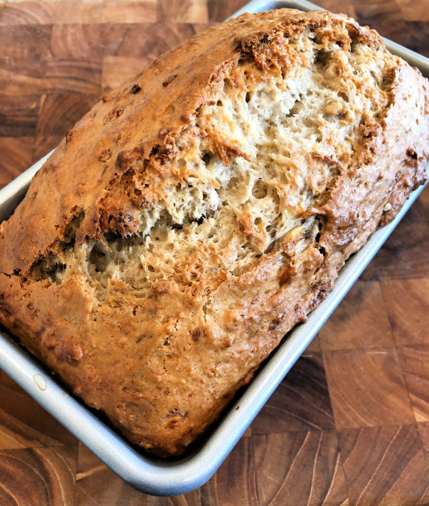 Vegan Banana Bread ~ Easy classic-style quick bread, perfect for breakfast or an afternoon treat!