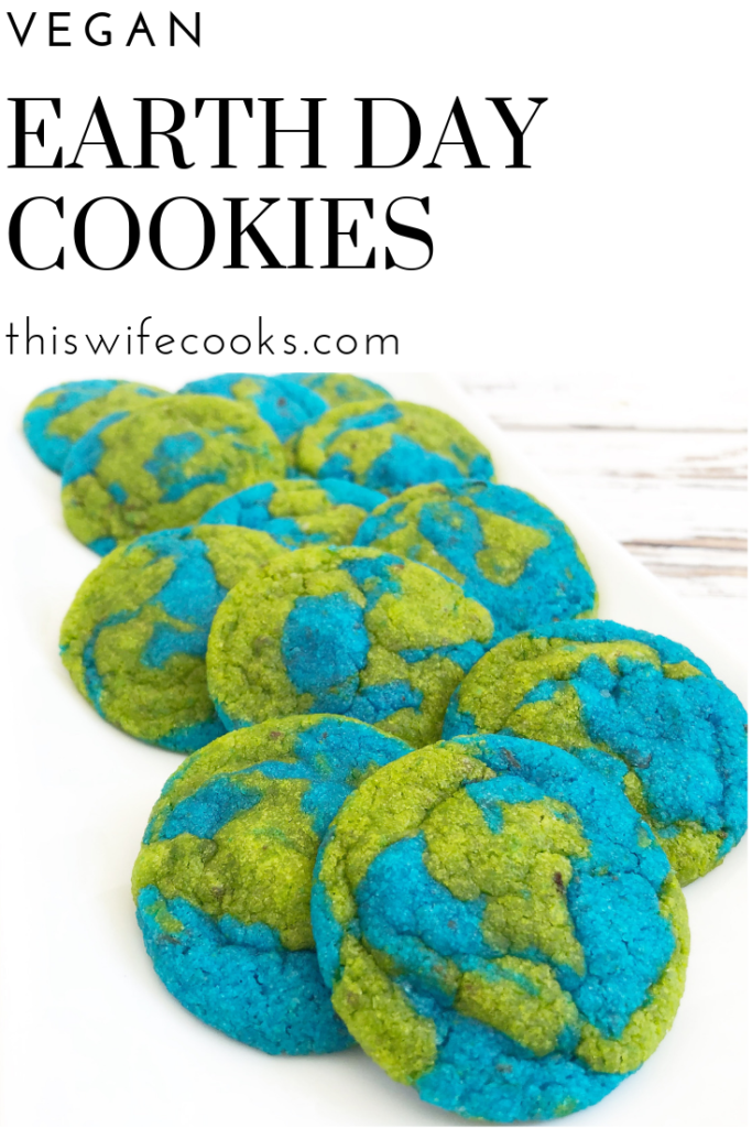 These dairy-free cookies are easy to make and perfect for Earth Day!