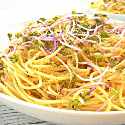 Lemon Capellini with Almond Parmesan This Wife Cooks
