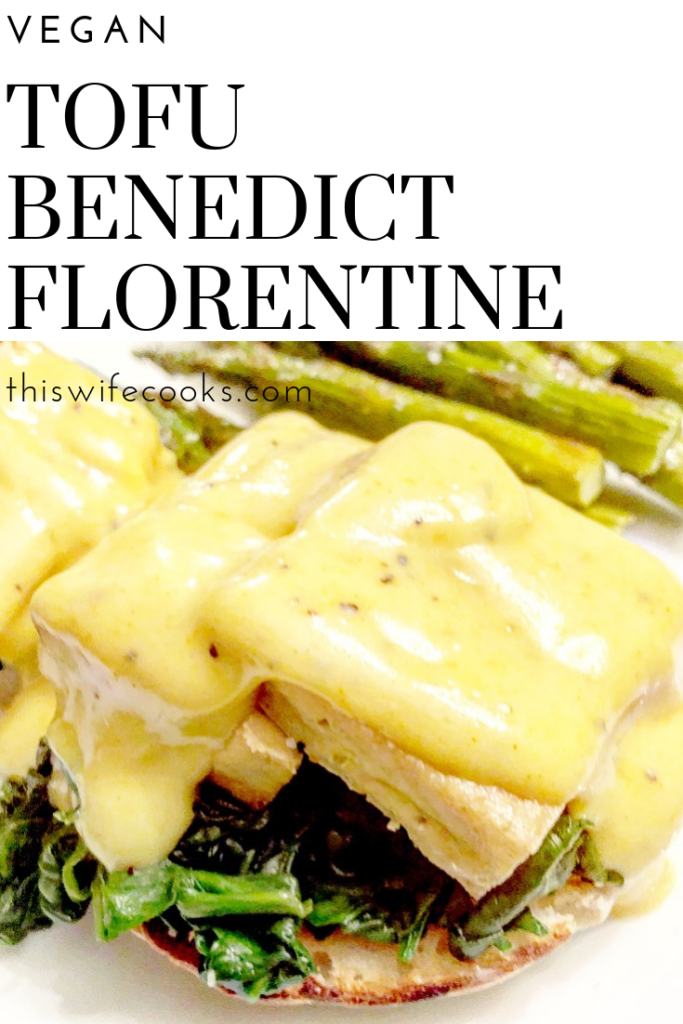 Vegan Tofu Benedict Florentine - If you're looking to seriously up your vegan brunch game or take your breakfast-for-dinner night to a whole other level, this is how it's done.