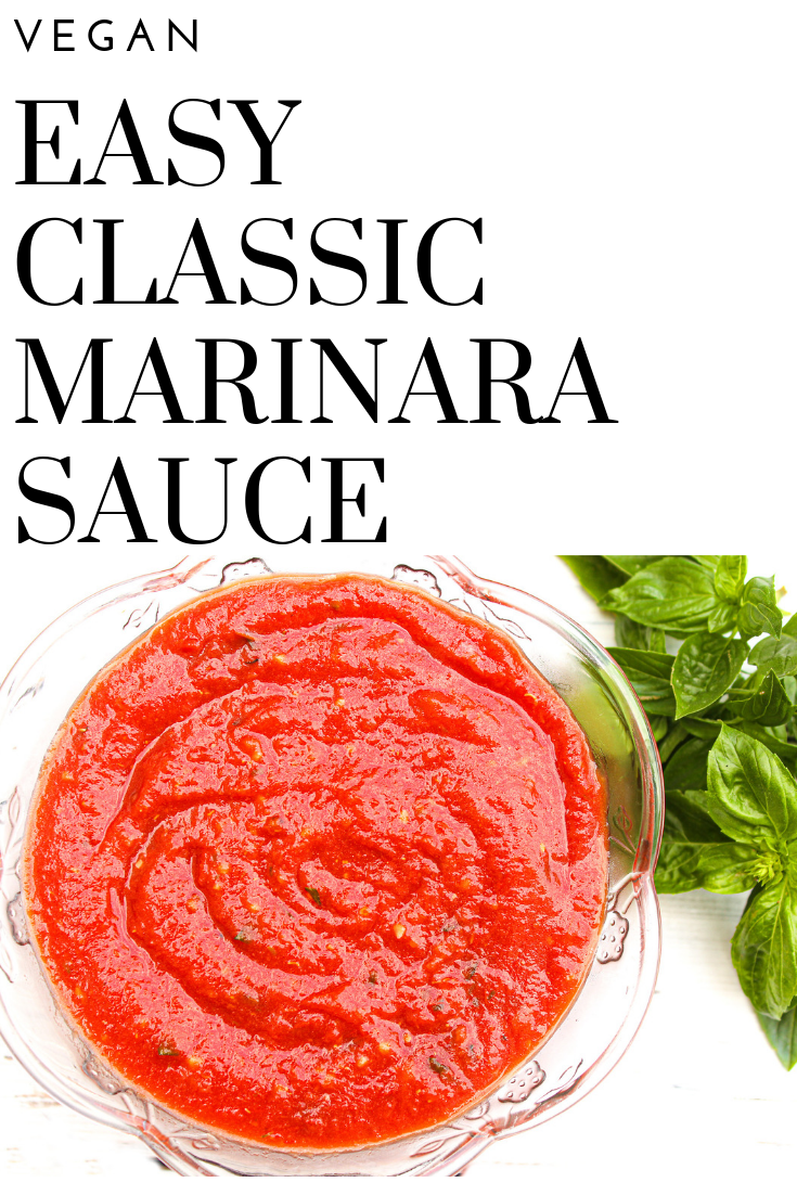 Easy Classic Marinara Sauce - Only a handful of simple ingredients needed for this easy classic sauce - Ready in about 15 minutes - Knocks the socks off store bought marinara any day! via @thiswifecooks