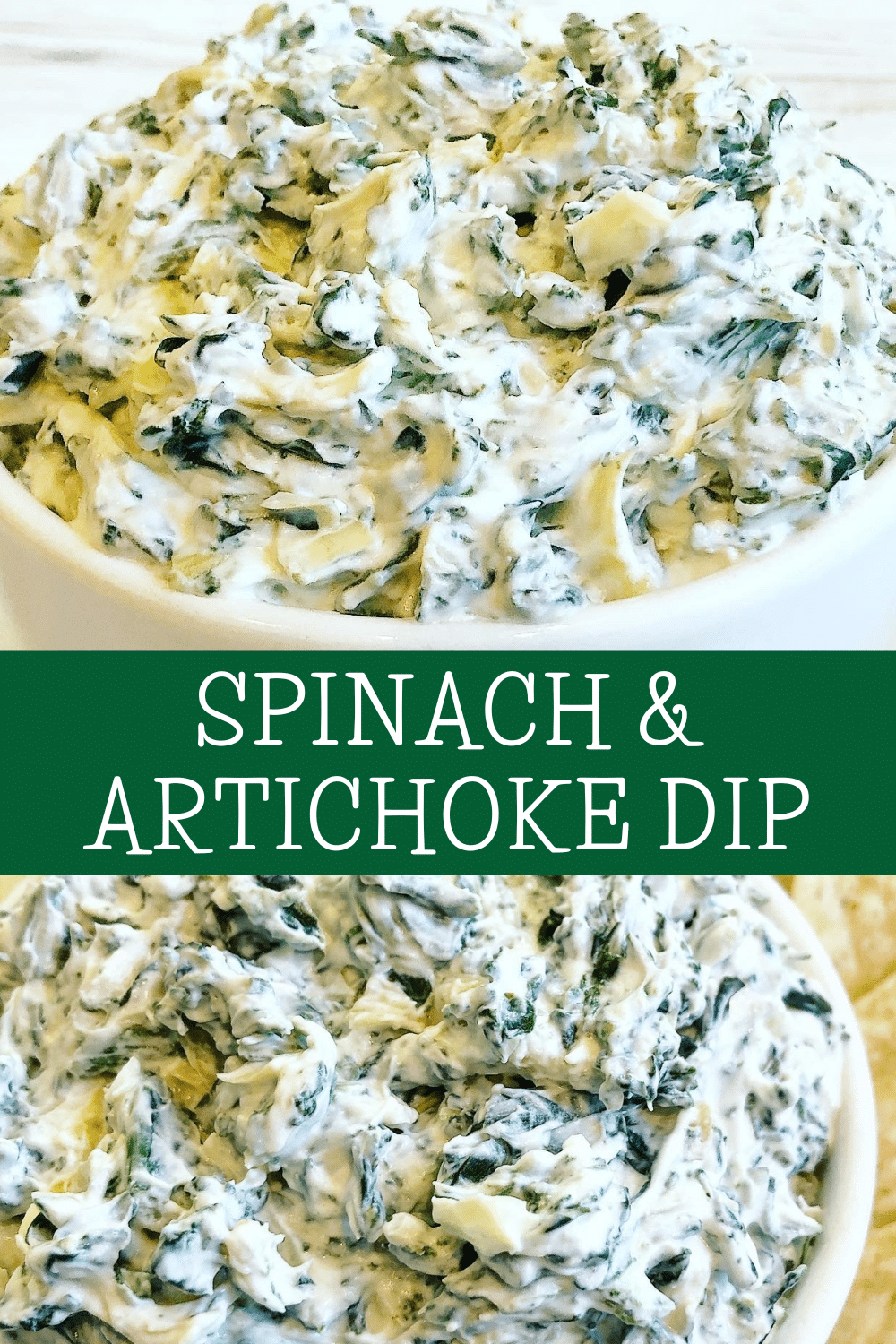 5-Ingredient Spinach and Artichoke Dip - A classic make-ahead spinach and artichoke dip, perfect for holidays, potlucks, and parties! via @thiswifecooks