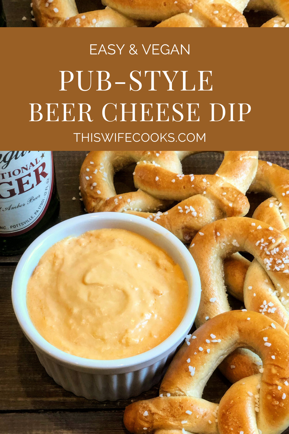 Vegan Pub Style Beer Cheese Dip - All the classic beer cheese flavor you know and love in a quick and easy vegan dip!

#vegancheesedip #veganbeercheese #thiswifecooksrecipes #plantbasedrecipes #easyvegansnacks  via @thiswifecooks