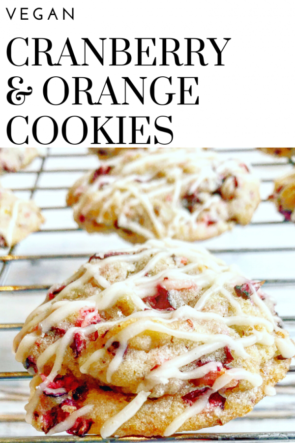 Vegan Cranberry Orange Cookies - This Wife Cooks