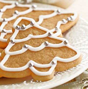 Easy Vegan Royal Icing - Hardens as it dries; great for gingerbread house construction & perfectly formed "icicles" to piping borders & details on cookies.