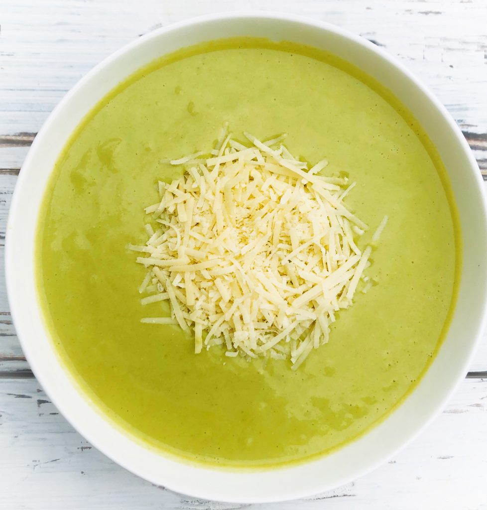 Vegan Broccoli and Parmesan Soup - Quick and easy - Creamy without feeling heavy - Packed with good-for-you ingredients - Ready to serve in 30 minutes or less!