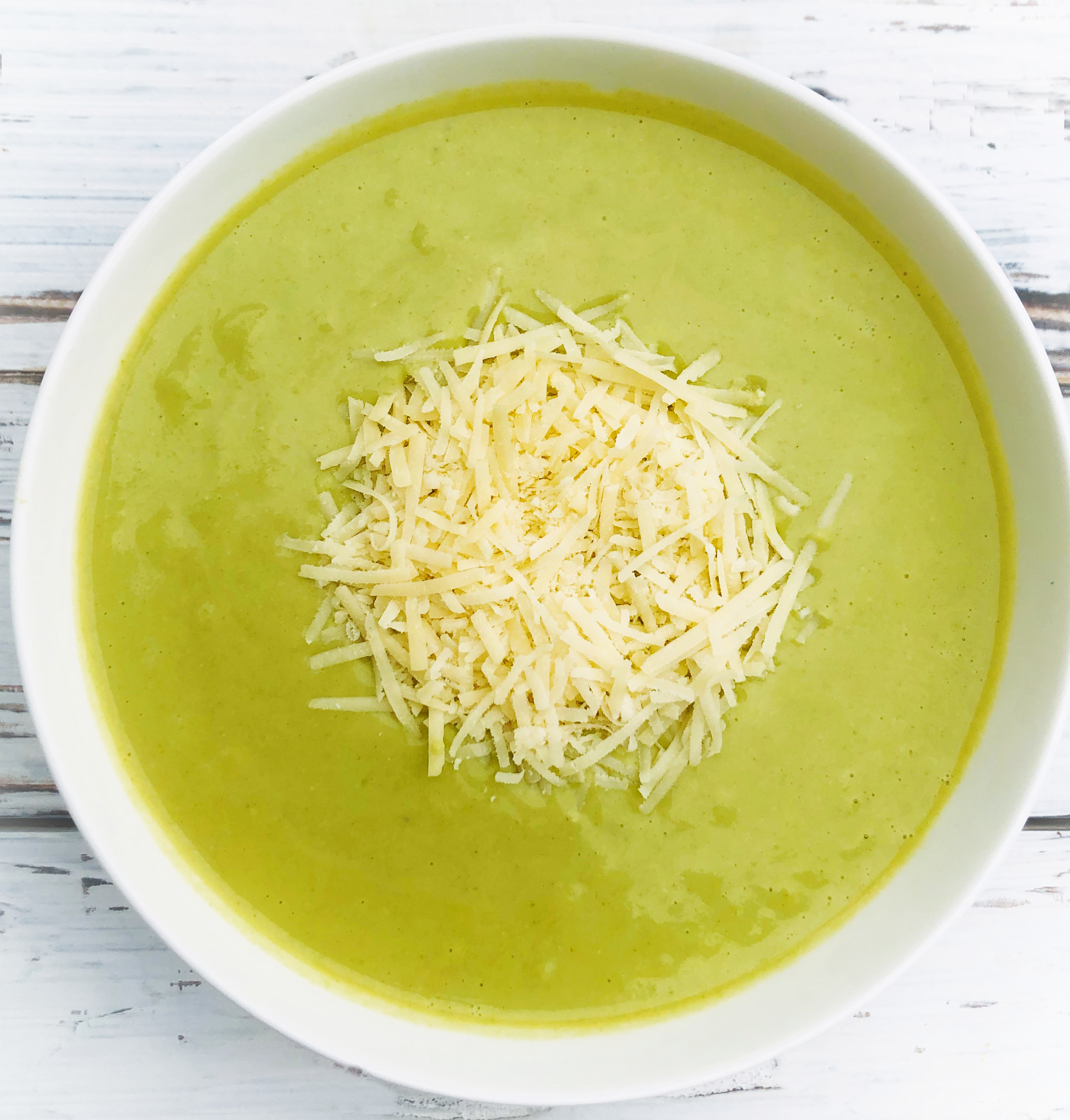 Vegan Broccoli and Parmesan Soup - Quick and easy - Creamy without feeling heavy - Packed with good-for-you ingredients - Ready to serve in 30 minutes or less! via @thiswifecooks