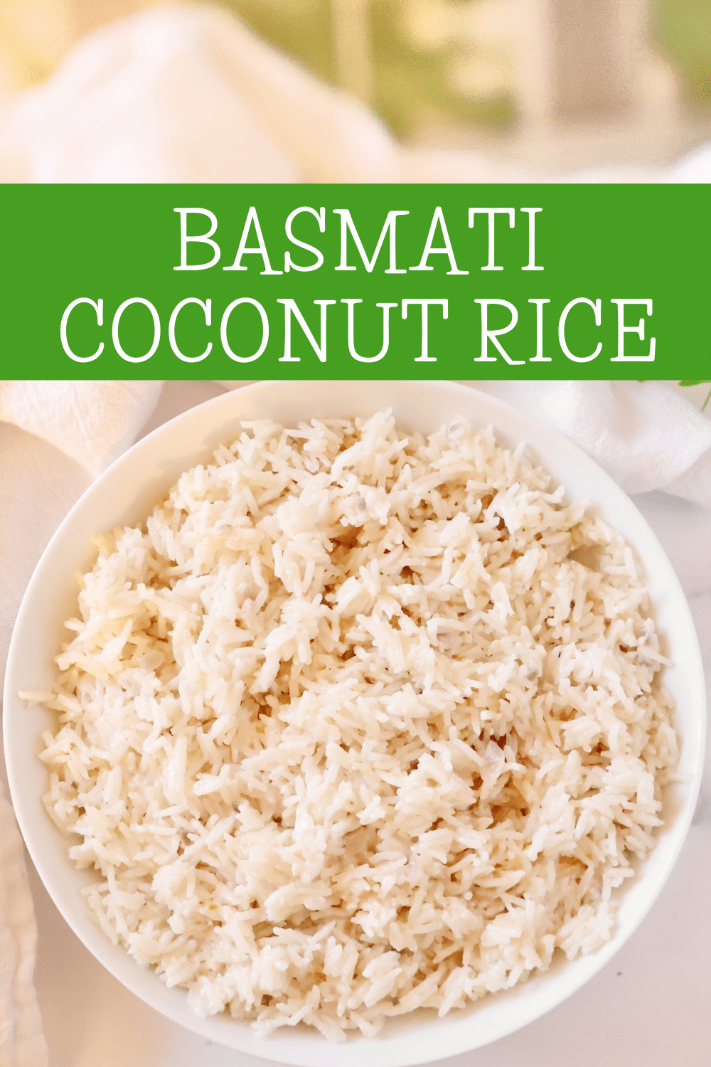 Basmati Coconut Rice ~ 

Easy recipe for elevating plain rice with just a few simple ingredients! via @thiswifecooks