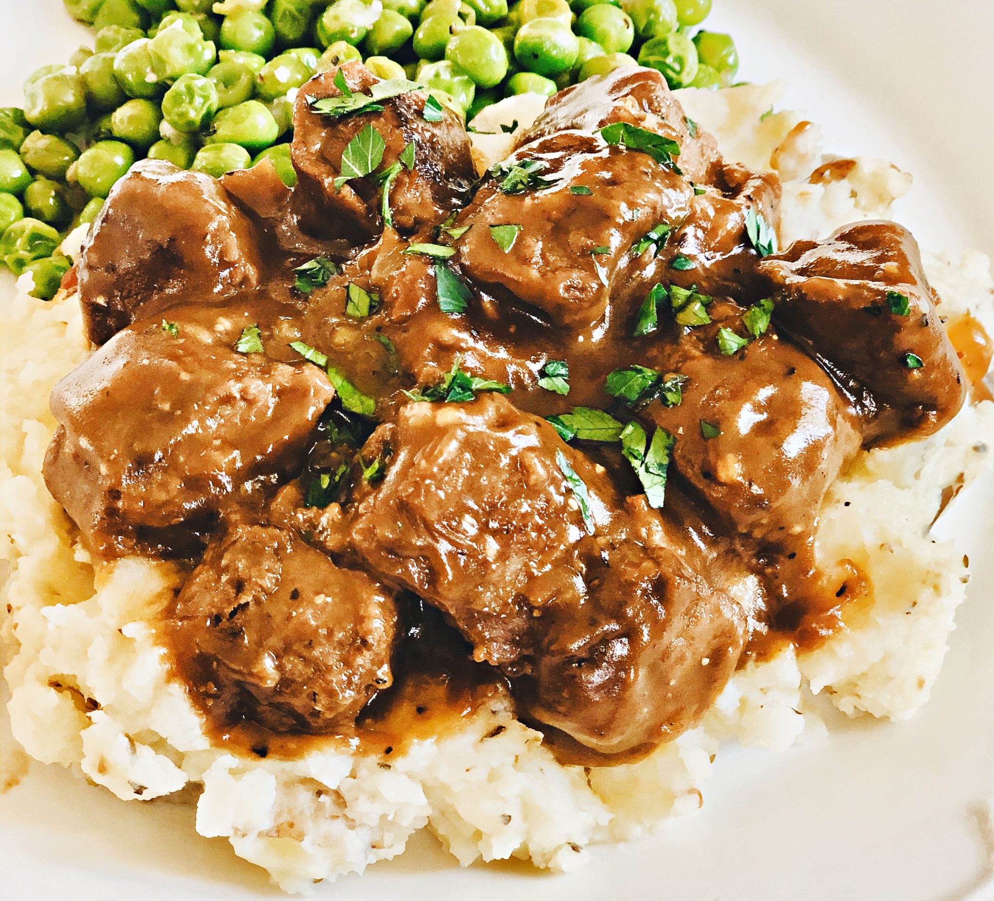 Vegan Beef Tips and Gravy Recipe - This Wife Cooks