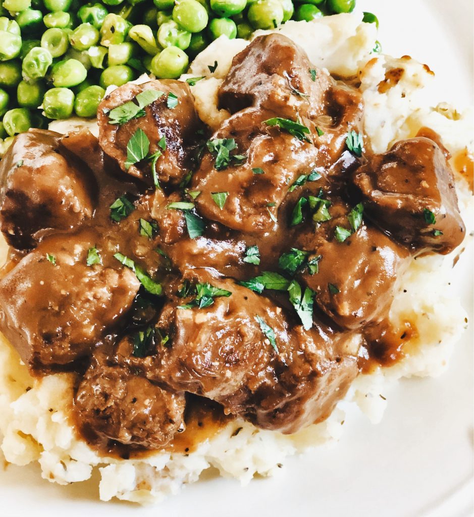 Vegan Beef Tips and Gravy Recipe This Wife Cooks