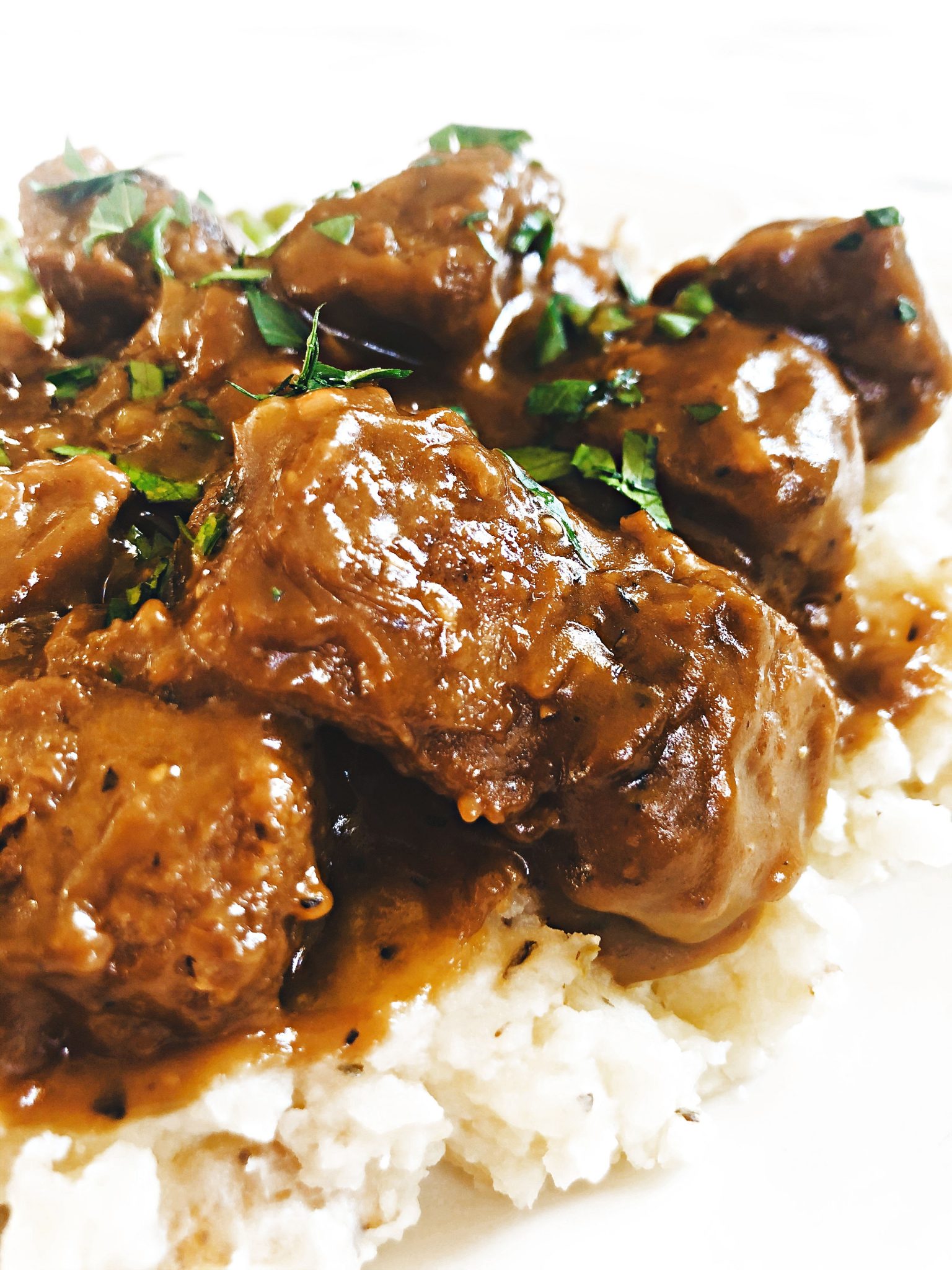 Vegan Beef Tips and Gravy Recipe This Wife Cooks