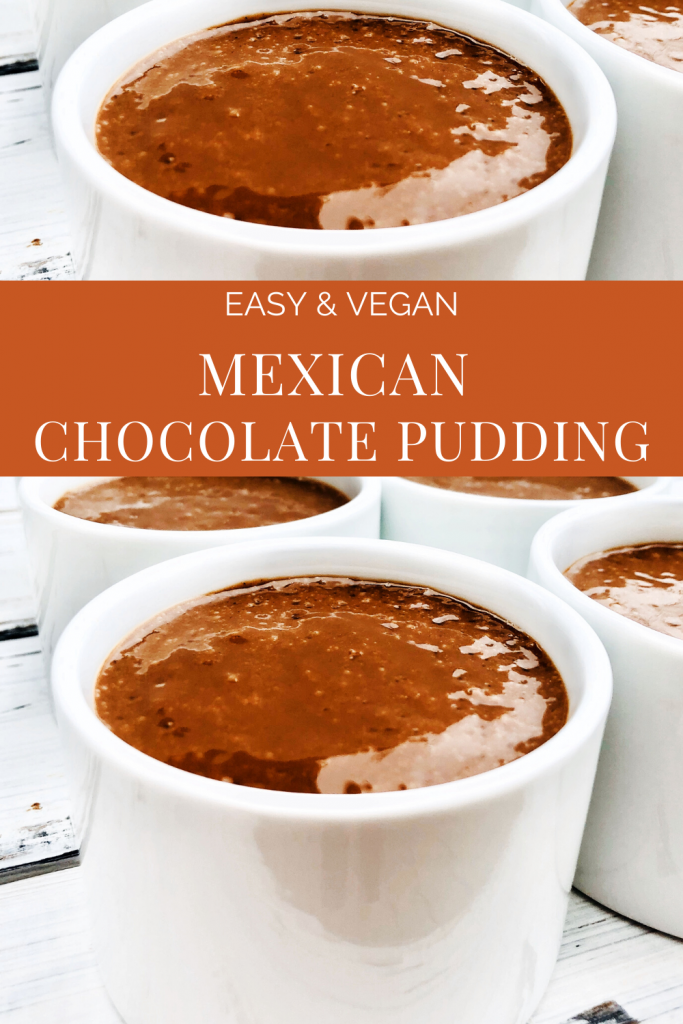 A quick and easy recipe for Mexican-inspired dairy-free chocolate pudding. Rich, chocolatey, and spiced with the earthy flavors of cinnamon and chile powder, this simple and satisfying treat is perfect as a Cinco de Mayo dessert or anytime you want a no-fuss make-ahead indulgence everyone will love!