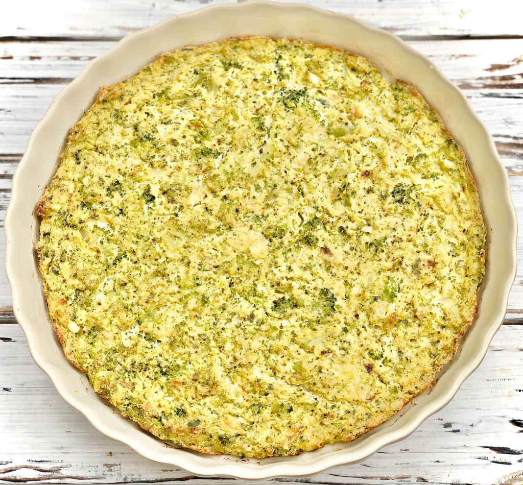 Tofu and Broccoli Frittata - A plant-based broccoli frittata recipe that is easy to make ahead and perfect for breakfast, brunch, lunch, or dinner. #veganfrittata #crustlessquiche #thiswifecooksrecipes #veganbreakfast 