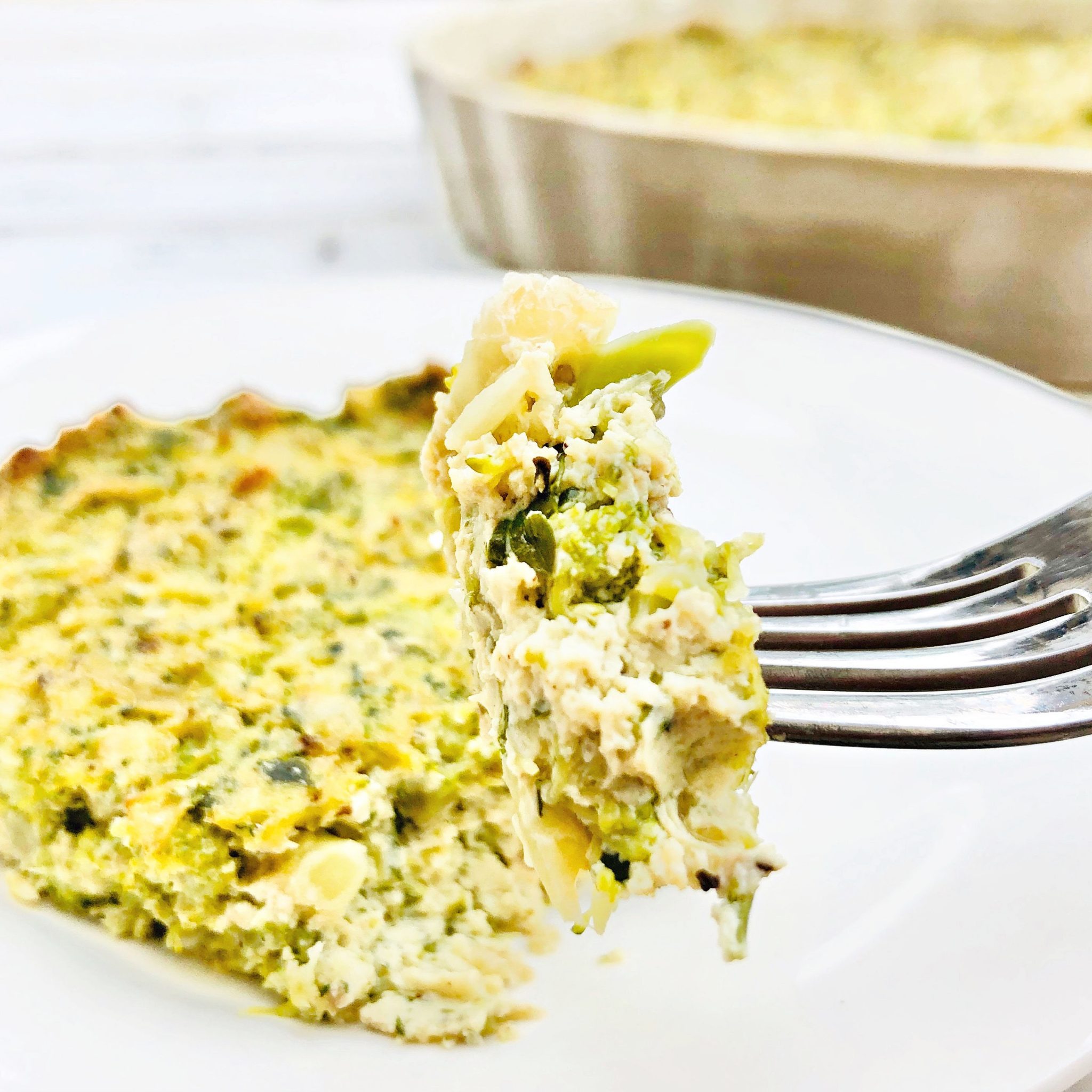 Tofu and Broccoli Frittata Vegan recipe This Wife Cooks