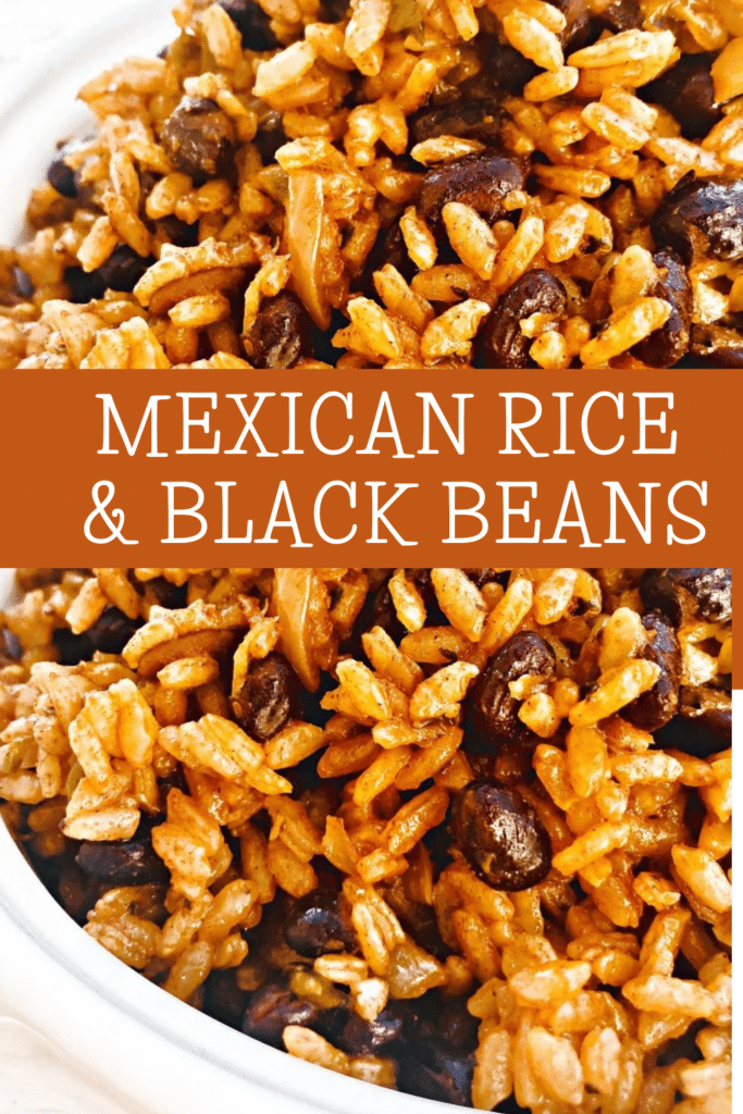 Mexican Rice and Black Beans ~  A hearty and healthy rice and bean dish that is easy to make and ready in 30 minutes!