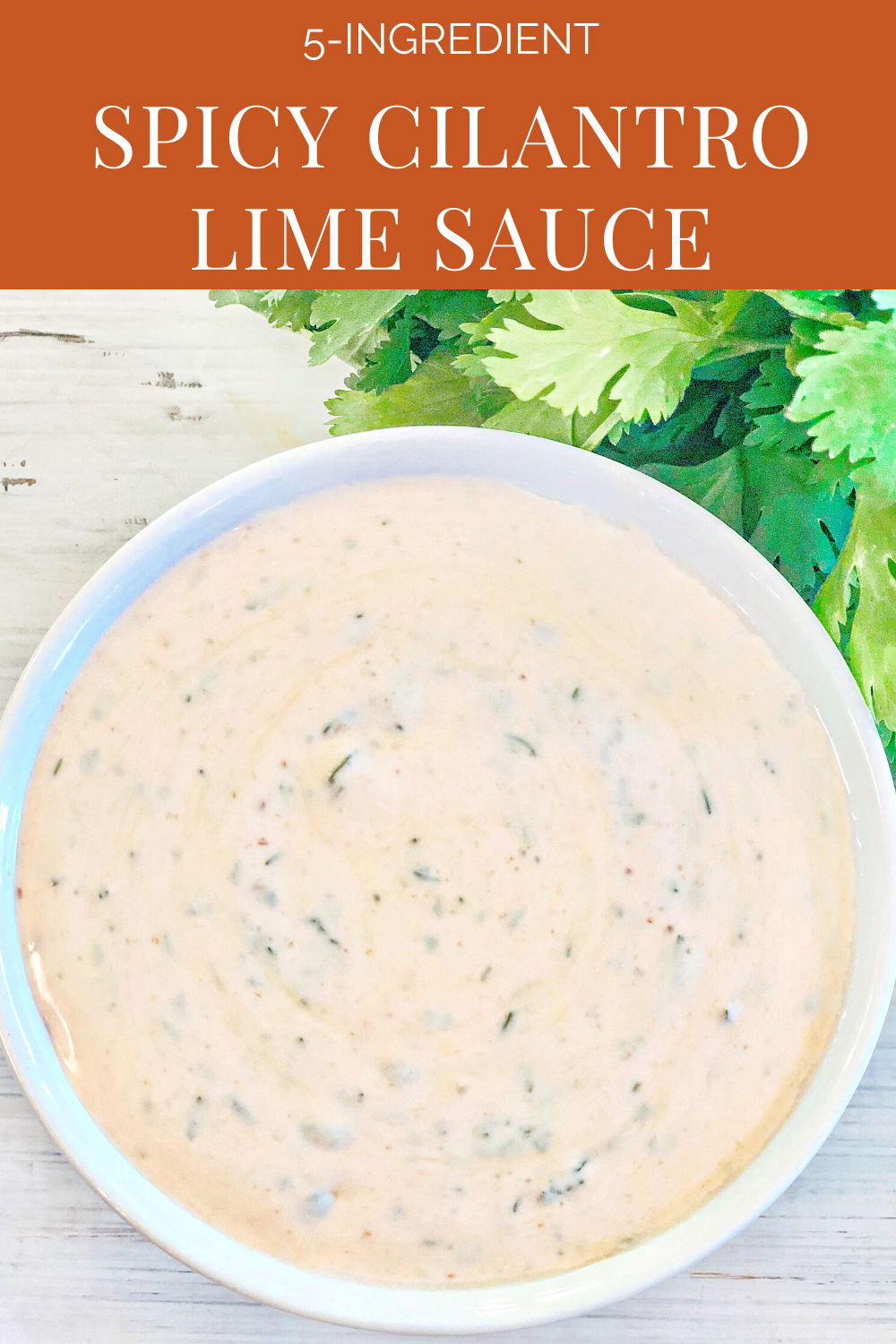 Only five simple ingredients and about 5 minutes are all you need. This creamy and delicious dressing is perfect for drizzling over tacos, enchiladas, salads, burrito bowls, and even makes a great dip for chips, too! | thiswifecooks.com via @thiswifecooks