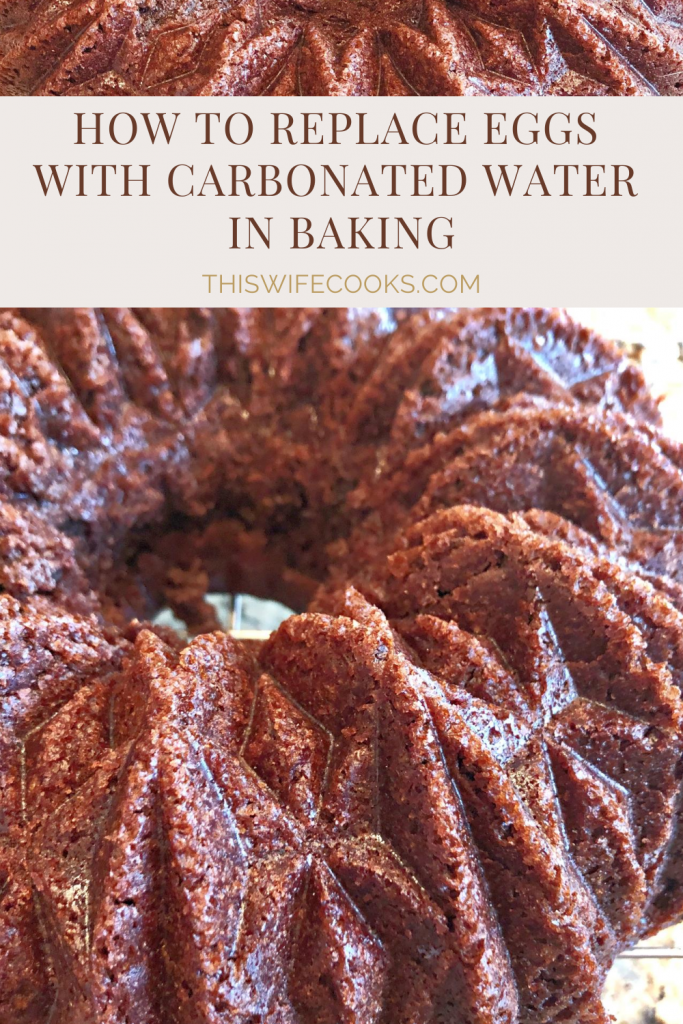 How to Replace Eggs with Carbonated Water in Baking - Got a baking recipe that calls for eggs? No problem! Replace the eggs with carbonated water using this super easy vegan baking hack!