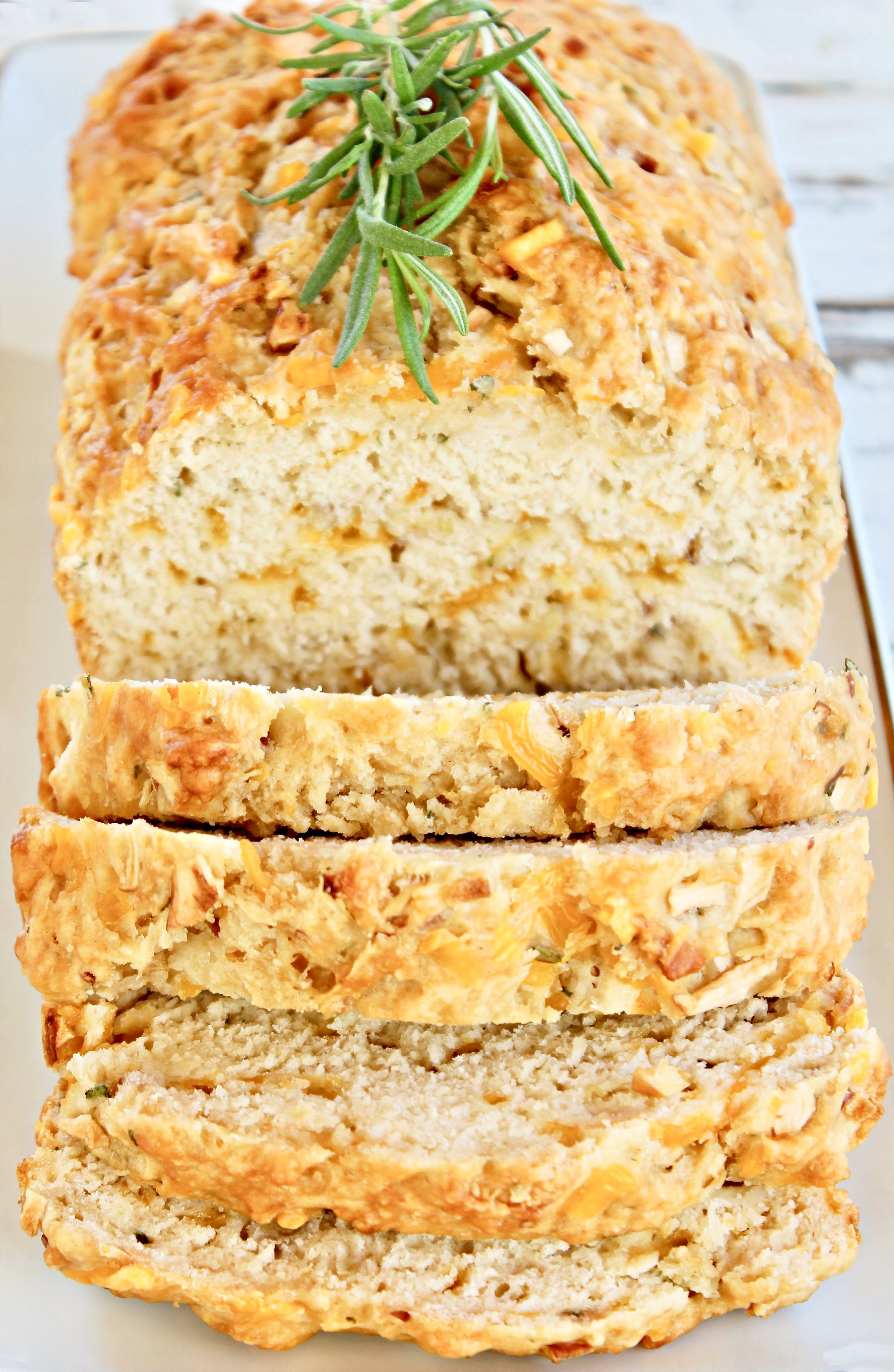 Apple Cheddar Rosemary Bread