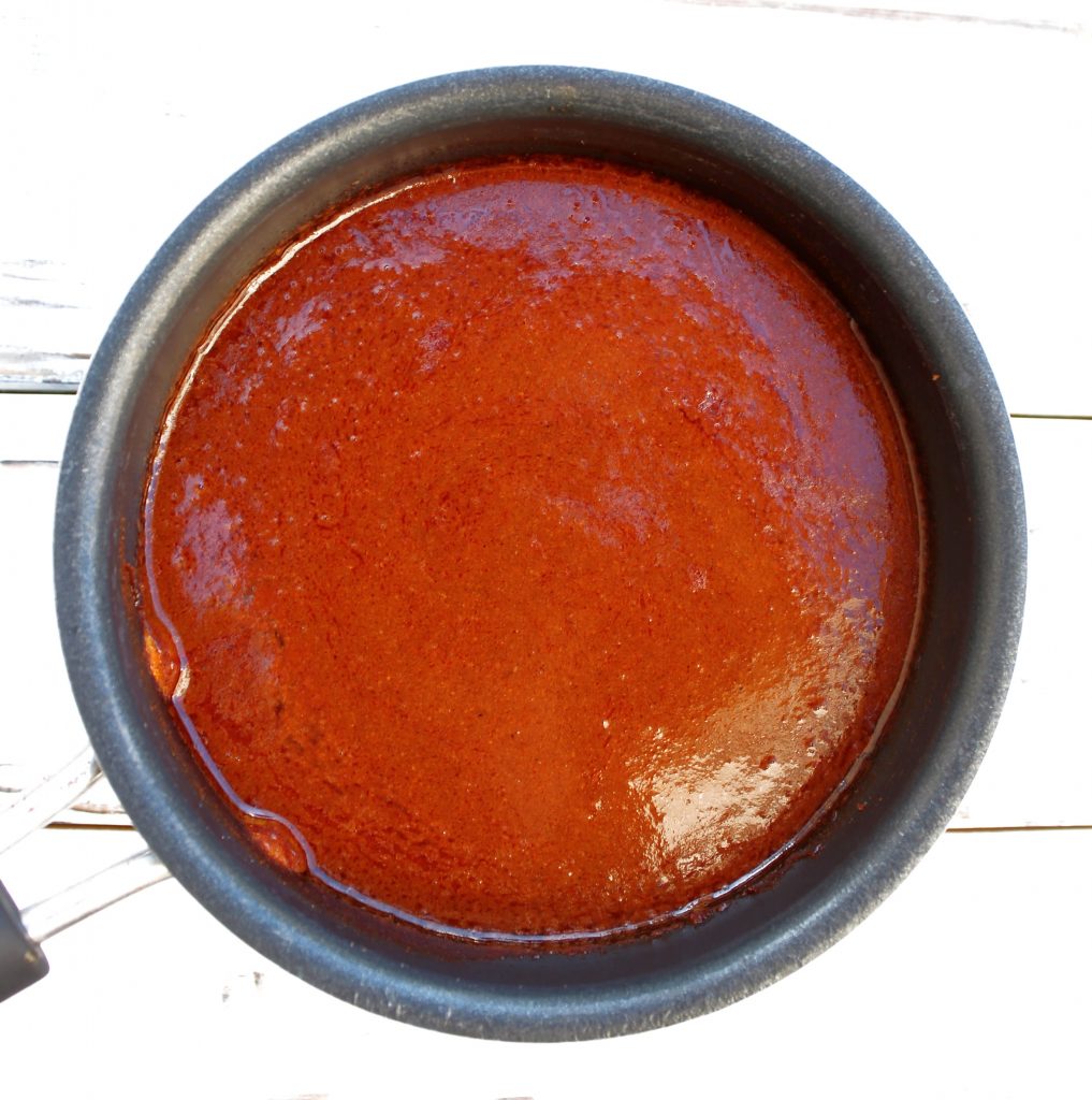 Red Enchilada Sauce ~ A few simple ingredients and about 15 minutes are all you need to whip up a batch of bold-flavored enchilada sauce that will have you ditching the canned stuff for good!