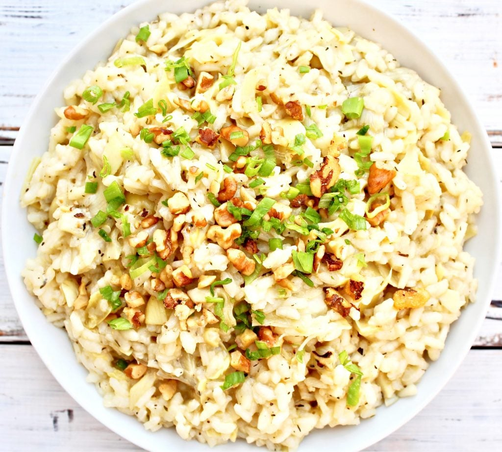 Artichoke Risotto ~ This classic Italian comfort food is very easy to make and a great company-worthy dish.