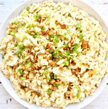 Artichoke Risotto ~ This classic Italian comfort food is very easy to make and a great company-worthy dish.