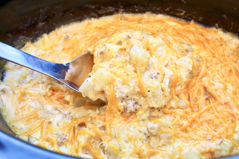 Crockpot Cheesy Potatoes ~ Vegan Recipe ~ This Wife Cooks™