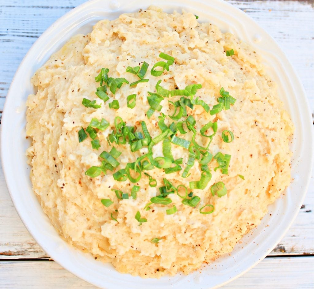 Old Bay Mashed Potatoes ~The distinctive seasoning blend of Old Bay gives traditional mashed potatoes a tasty New England twist. 