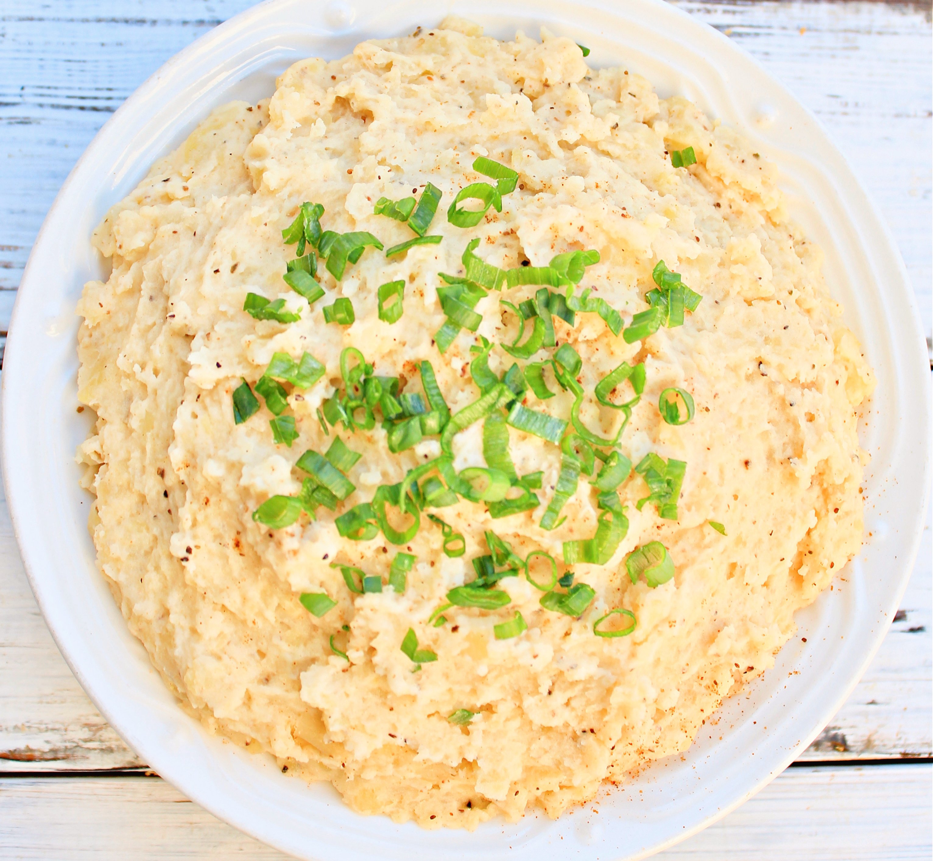 Old Bay Mashed Potatoes ~The distinctive seasoning blend of Old Bay gives traditional mashed potatoes a tasty New England twist. 