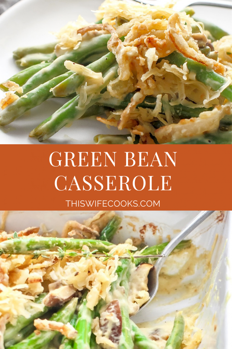Vegan Green Bean Casserole - Vegan Recipe - This Wife Cooks™