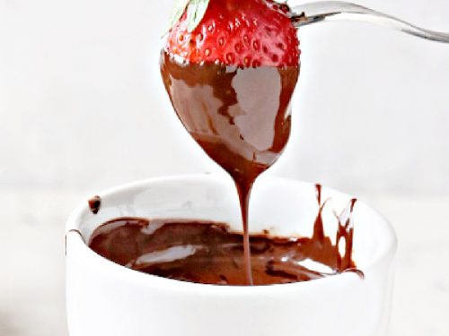 Easy Dairy Free Chocolate Fondue Recipe