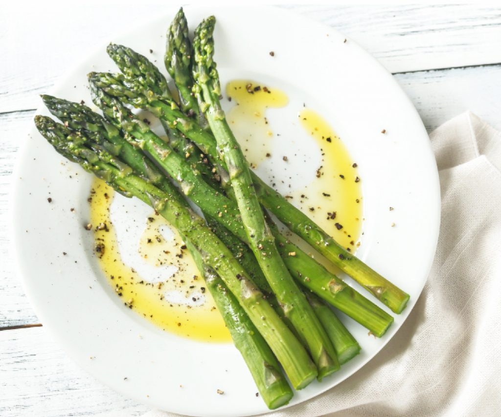 Fresh asparagus spears sauteed with olive oil, butter, garlic, and simple seasonings. Light, fresh, and easy. Ready to serve in just 10-minutes.