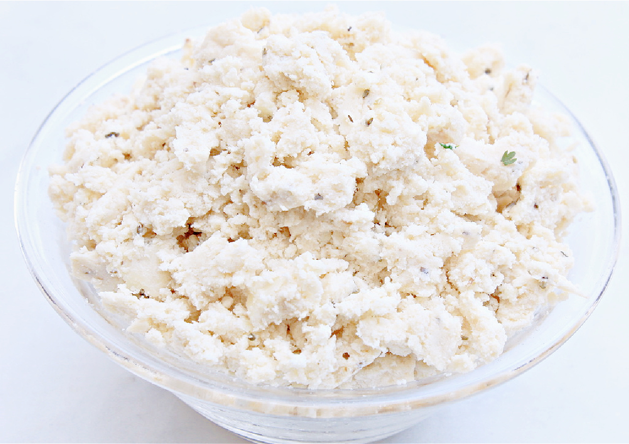 Vegan Tofu Feta Cheese ~ This dairy-free cheese is made on the stovetop then chilled to perfection for vegan feta that can be used for salads, casseroles, pizzas, and more!