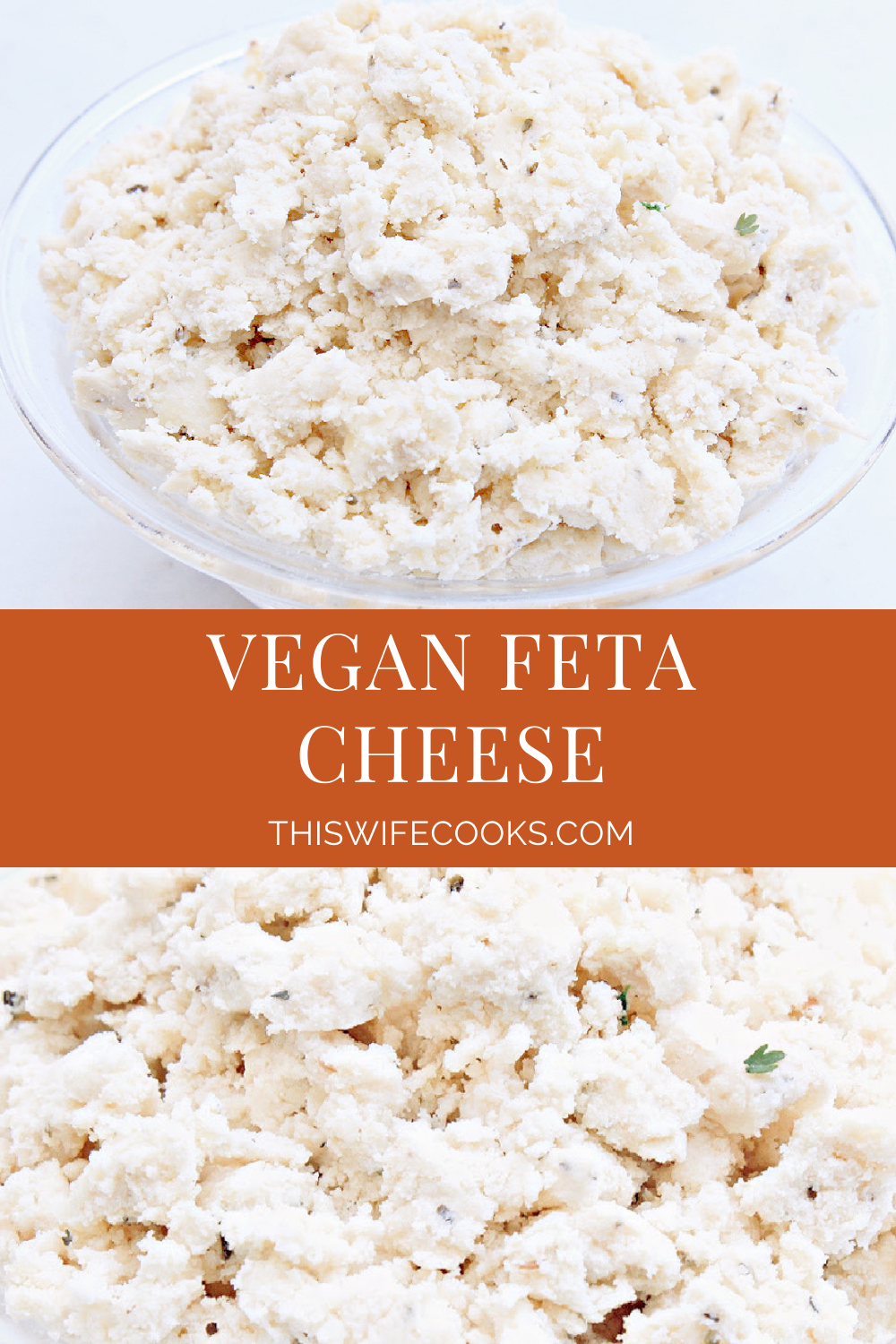 Vegan Tofu Feta Cheese ~ This dairy-free cheese is made on the stovetop then chilled to perfection for vegan feta that can be used for salads, casseroles, pizzas, and more! via @thiswifecooks