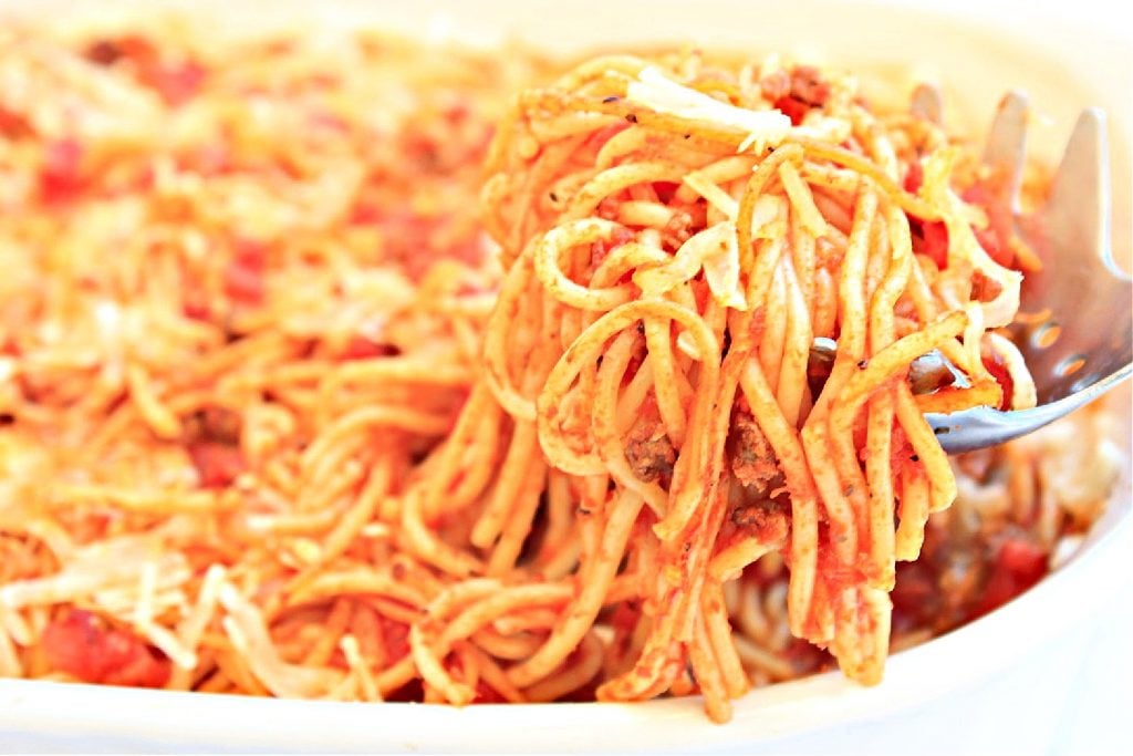 Vegan Baked Spaghetti