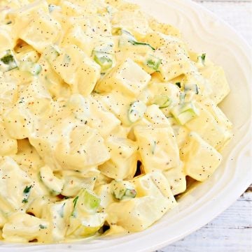 American Potato Salad ~ This Wife Cooks ~ This vegan American-style potato salad is creamy, tangy, and perfect for summertime picnics, potlucks, and the 4th of July!