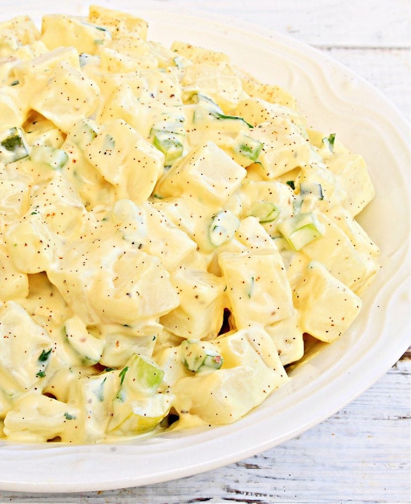 American Potato Salad ~ This Wife Cooks ~ This vegan American-style potato salad is creamy, tangy, and perfect for summertime picnics, potlucks, and the 4th of July!